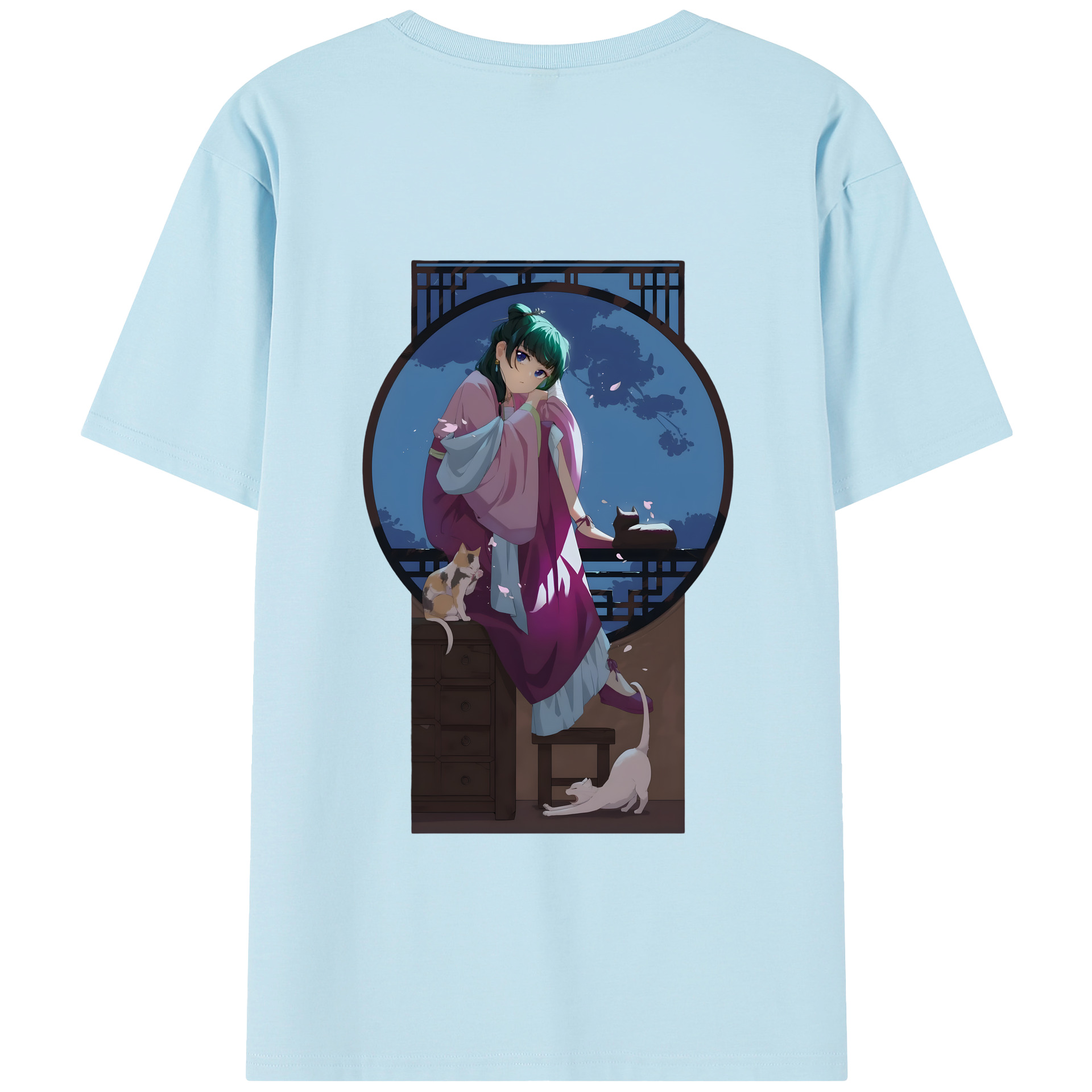 （画像用） 薬屋のひとりごと The Apothecary Diaries 綿100％半袖Tシャツ（背面プリント）